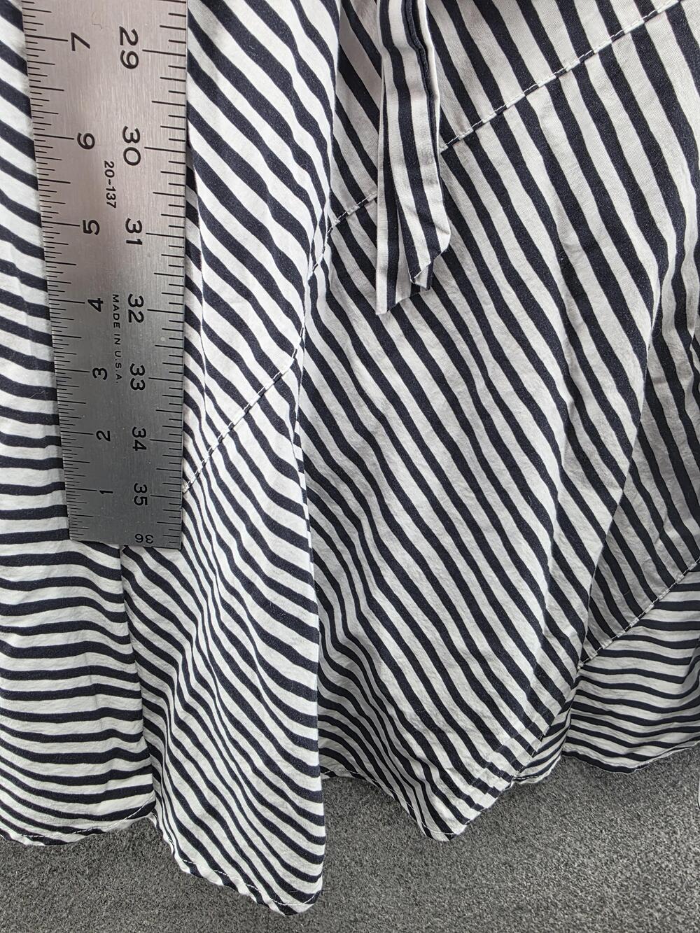 Lane Bryant Shirt Dress Womens 26 Plus Black White Striped Collared Long Sleeve - Picture 5 of 7